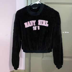 SHEIN XS black “Babygirl” sweatshirt